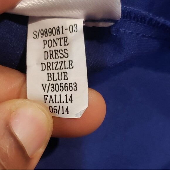 Vintage Gap Blue Box Pleated Dress Size 10 - Picture 9 of 10